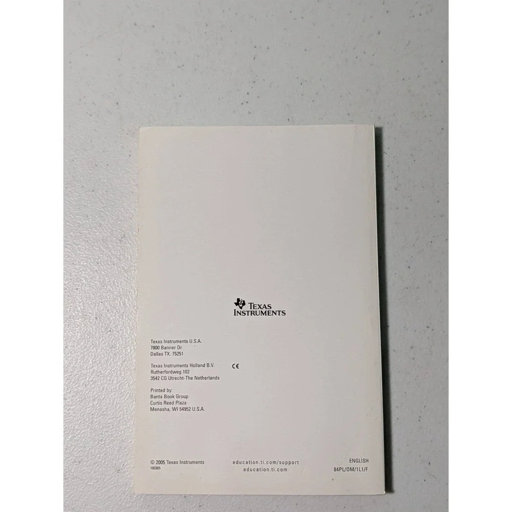 Texas Instruments TI-84 Plus/TI-84 Plus Silver Edition Guide Book